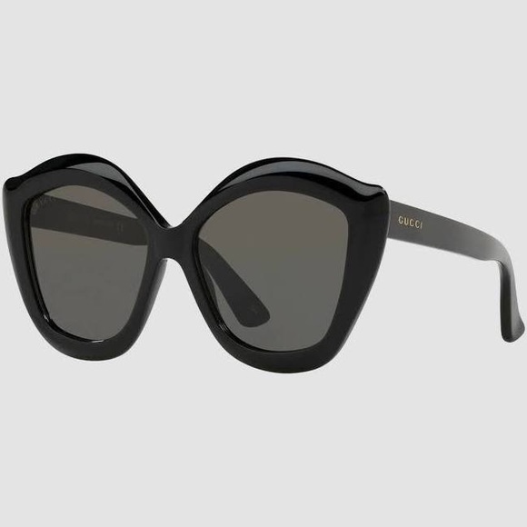 Authentic Gucci GG0117S 001 Women Black Plastic Sunglasses Shades 53/15/140 - Picture 6 of 13